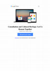 Research paper thumbnail of Consultation and Cultural Heritage