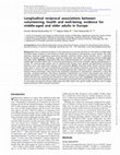 Research paper thumbnail of Longitudinal reciprocal associations between volunteering, health and well-being: evidence for middle-aged and older adults in Europe