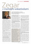 Research paper thumbnail of "Zegar z martwymi wskazówkami". Z prof. Ewą Domańską, laureatką programu Mistrz FNP rozmawia Maria Rybicka. Zycie Uniwersyteckie, grudzień 2011: 13