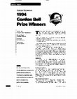 Research paper thumbnail of 1994 Gordon Bell Prize Winners