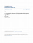 Research paper thumbnail of A Determinant Theorem with Applications to Parallel Algorithms