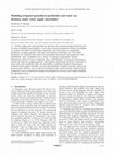 Research paper thumbnail of Modeling irrigated agricultural production and water use decisions under water supply uncertainty