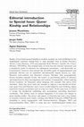 Research paper thumbnail of Editorial introduction to Special Issue: Queer Kinship and Relationships