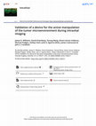 Research paper thumbnail of Validation of a device for the active manipulation of the tumor microenvironment during intravital imaging