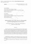 Research paper thumbnail of Administrative Law in the Time of a Permanently Transforming Regulatory Environment