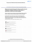 Research paper thumbnail of Maternal steroid therapy for fetuses with immune-mediated complete atrioventricular block: a systematic review and meta-analysis