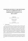 Research paper thumbnail of CONEXIONES, DINÁMICAS Y ARGUMENTOS QUE ENLAZAN LAS REDES SOCIALES, LA PARTICIPACIÓN CIUDADANA Y LA EDUCACIÓN