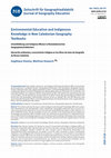 Research paper thumbnail of Environmental Education and Indigenous Knowledge in New Caledonian Geography Textbooks