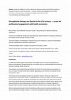 Research paper thumbnail of Occupational Therapy can Flourish in the 21st Century — A Case for Professional Engagement with Health Economics