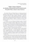 Research paper thumbnail of Wpływ zmiany okupanta na miejską wielonarodowościową społeczność. Przypadek Wilna w latach I wojny światowej.