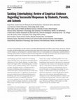 Research paper thumbnail of Tackling cyberbullying: Review of empirical evidence regarding successful responses by students, parents and schools