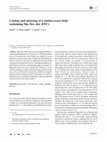 Research paper thumbnail of Casting and sintering of a sanitaryware body containing fine fire clay (FFC)