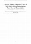 Research paper thumbnail of Study of MWCNT Dispersion Effect in TiO2-MWCNT Composites for Gas-Phase Propene Photooxidation