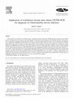 Research paper thumbnail of Application of touchdown enzyme time release (TETR)-PCR for diagnosis of Chlamydophila abortus infection