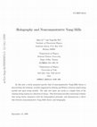 Research paper thumbnail of Holography and Noncommutative Yang-Mills Theory