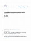 Research paper thumbnail of Successful Reading Instruction: Orchestrating the Learning Environment