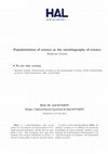 Research paper thumbnail of Popularization of science as the autobiography of science