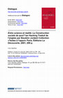 Research paper thumbnail of Entre science et réalité : la construction sociale de quoi?