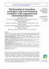 Research paper thumbnail of Relationship of immediate workspace and environmental workplace with organizational citizenship behaviors