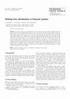 Research paper thumbnail of Waiting time distributions in financial markets