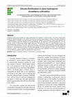 Research paper thumbnail of Silicate fertilization in semi-hydroponic strawberry cultivation