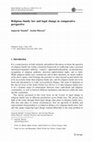 Research paper thumbnail of Religious family law and legal change in comparative perspective