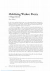 Research paper thumbnail of Mobilizing Workers Poetry: A Pedagogical Journal