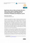 Research paper thumbnail of Book Review: Marcus Callies and Sandra Götz (eds.). (2015). Learner corpora in language testing and assessment (Studies in Corpus Linguistics 70) Amsterdam/ Philadelphia: John Benjamins, pp 220