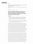 Research paper thumbnail of Review of Radical Gotham: Anarchism in New York City from Schwab’s Saloon to Occupy Wall Street, edited by Tom Goyens (University of Illinois Press)