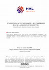 Research paper thumbnail of Une Interface Universite – Entreprises Pour La Region D'Irkoutsk