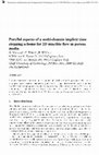 Research paper thumbnail of Parallel Aspects Of A Multi-domain Implicit TimeStepping Scheme For 2D Miscible Flow In PorousMedia