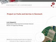 Research paper thumbnail of Projects on fruits and berries in Denmark