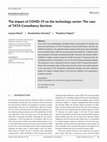 Research paper thumbnail of The impact of <scp>COVID</scp> ‐19 on the technology sector: The case of <scp>TATA</scp> Consultancy Services