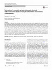 Research paper thumbnail of Fabrication of a renewable syringe carbon paste electrode with a motor rotary blade and using for voltammetric measurement of dipyridamole