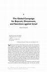 Research paper thumbnail of The Global Campaign for Boycott, Divestment, and Sanctions against Israel