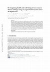 Research paper thumbnail of Re-imagining health and well-being in low resource African settings using an augmented AI system and a 3D digital twin