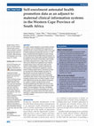 Research paper thumbnail of Self-enrolment antenatal health promotion data as an adjunct to maternal clinical information systems in the Western Cape Province of South Africa