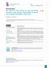 Research paper thumbnail of The Effect of Vocal Warm up and Cool Down Exercises on the Acoustic Characteristics in Speech and Language Pathologists: A Pilot Study