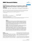 Research paper thumbnail of Inappropriately low aldosterone concentrations in adults with AIDS-related diarrhoea in Zambia: a study of response to fluid challenge