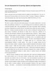 Research paper thumbnail of On-line assessment for e-learning: options and opportunities