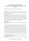 Research paper thumbnail of “Hay que democratizar con nuevas sensaciones” Una entrevista con Adrián Scribano (CONICET-IIGG-UBA // CIES, Argentina)