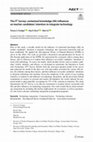 Research paper thumbnail of The IT2 Survey: contextual knowledge (XK) influences on teacher candidates’ intention to integrate technology