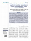 Research paper thumbnail of Safety and efficacy of extracorporeal shock wave lithotripsy for difficult-to-retrieve common bile duct stones: A ten-year experience