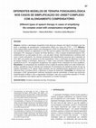 Research paper thumbnail of Diferentes modelos de terapia fonoaudiológica nos casos de simplificação do onset complexo com alongamento compensatório