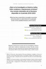 Research paper thumbnail of ¿Qué se ha investigado en América Latina sobre condenas e imputaciones erróneas? Una revisión sistemática de la literatura disponible en el período 2010-2023