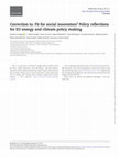 Research paper thumbnail of Correction to: Fit for social innovation? Policy reflections for EU energy and climate policy making