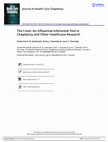 Research paper thumbnail of The t-test: An Influential Inferential Tool in Chaplaincy and Other Healthcare Research