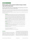 Research paper thumbnail of PET-CT guided curative conformal radiation therapy in limited stage small cell lung cancer