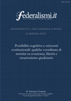 Research paper thumbnail of Possibilità cognitive e orizzonti costituzionali: qualche coordinata di neurolaw su coscienza, libertà e creazionismo giudiziario