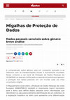 Research paper thumbnail of Dados pessoais sensíveis sobre gênero: breve análise